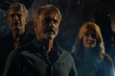 Jeff Godlblum, Laura Dern e Sam Neill em Jurassic World: Domínio (Reprodução / Universal)