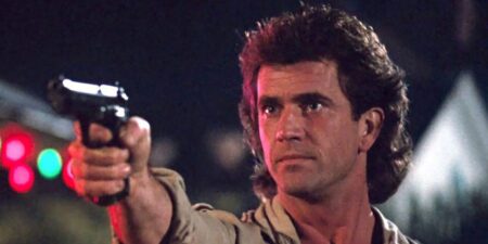 Mel Gibson em Máquina Mortífera (Reprodução)