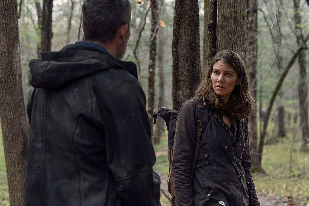 Negan (Jeffrey Dean Morgan) e Maggie (Lauren Cohan) em The Walking Dead 