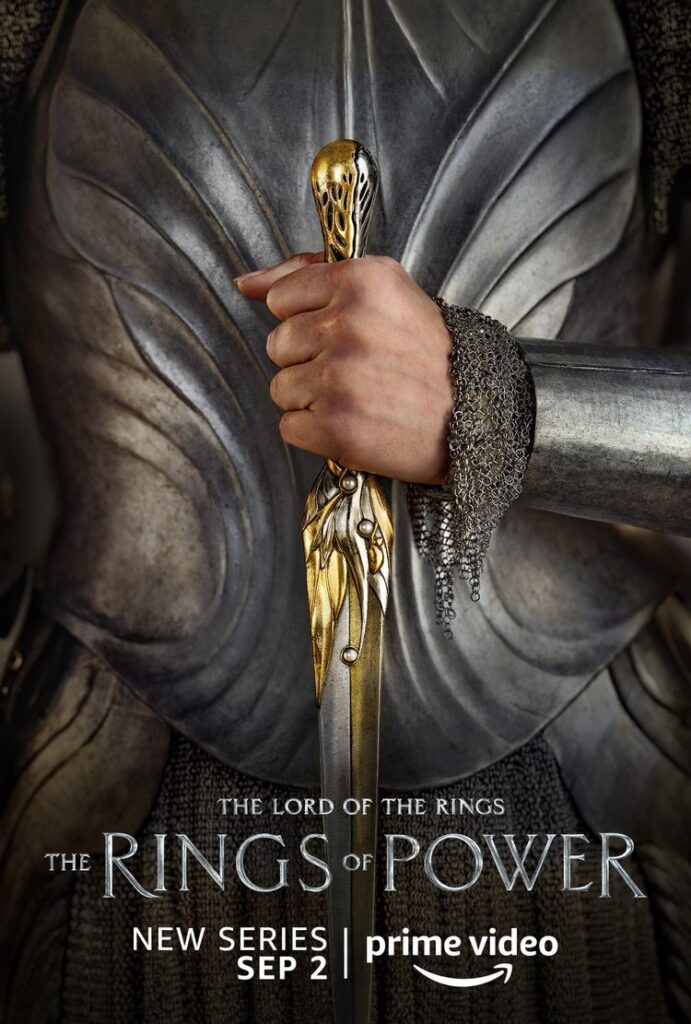 Prime Video divulga pôsteres diferentões de nova série O Senhor dos Anéis 11 Pôster de O Senhor dos Anéis: Os Anéis de Poder (Divulgação/ Amazon Prime Video)