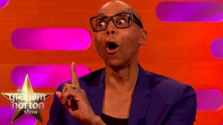 RuPaul no Graham Norton Show (Reprodução)