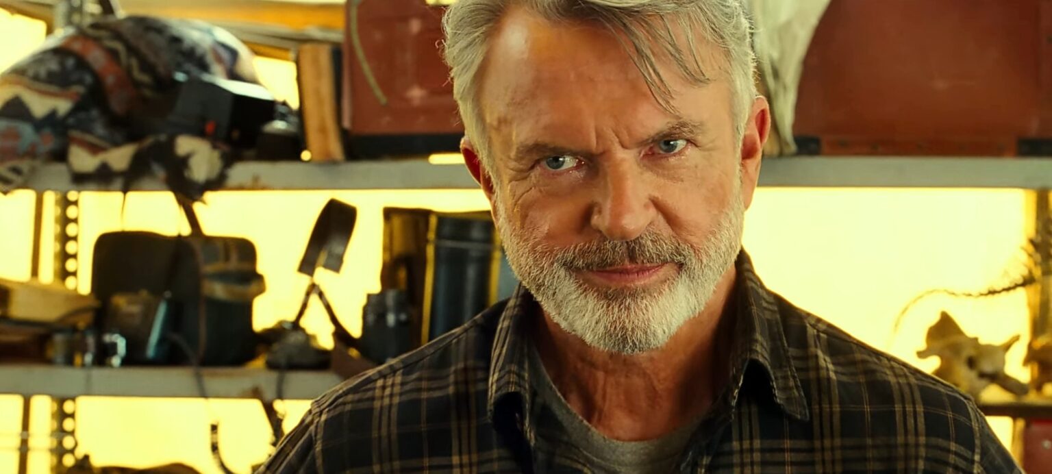 Sam Neill como Allan Grant em Jurassic World: Domínio (Reprodução / Universal)
