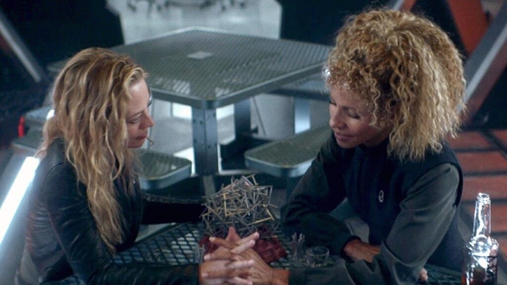 Atrizes comentam relacionamento de Raffi e Sete em Star Trek: Picard Sete e Raffi em Star Trek: Picard (Reprodução)