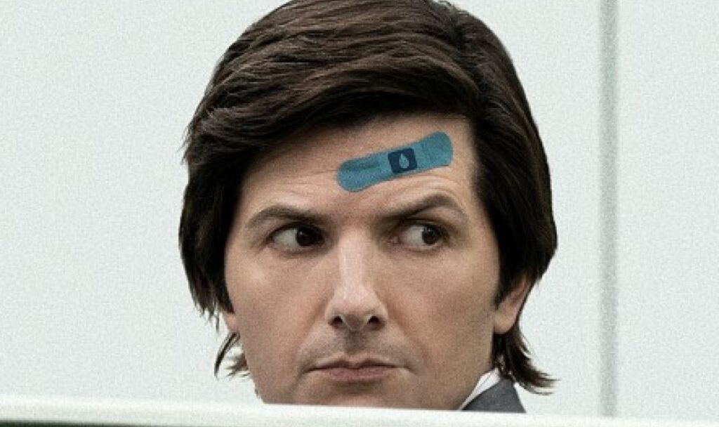 Madame Teia pode revelar novo Tio Ben para o Universo do Homem-Aranha Adam Scott em Severance (Reprodução / Apple TV+)