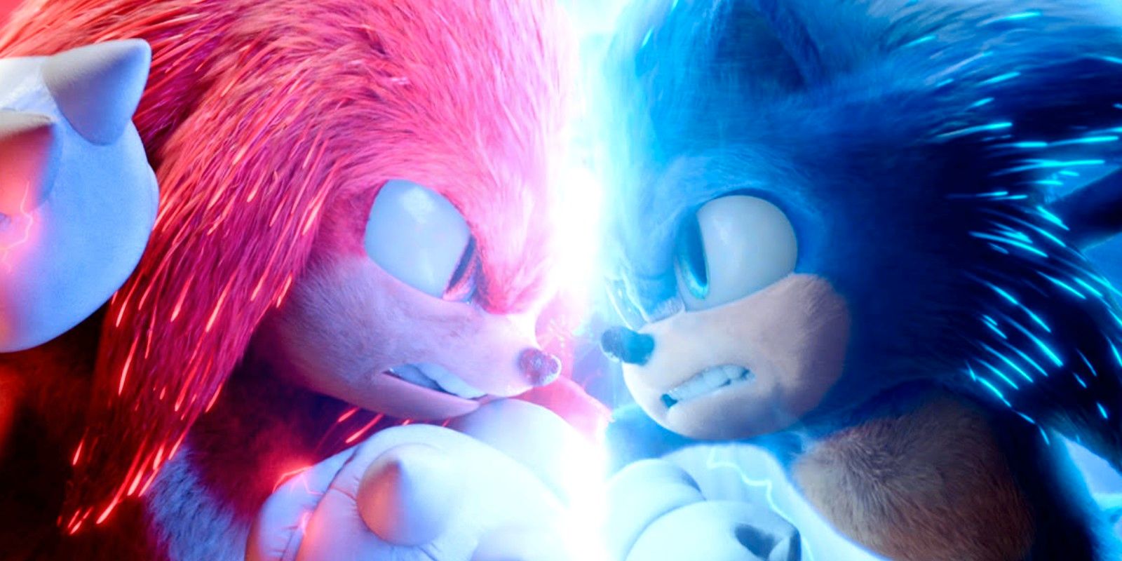 Knuckles e Sonic em Sonic 2: O Filme (Reprodução)