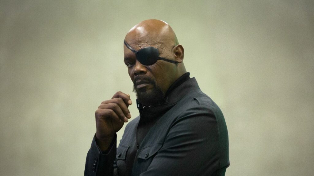 Nick Fury (Samuel L. Jackson) em Capitão América 2