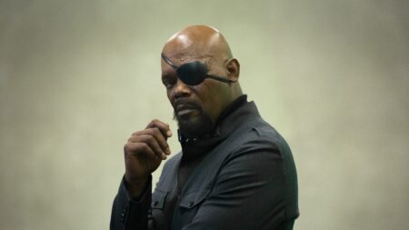 Nick Fury (Samuel L. Jackson) em Capitão América 2