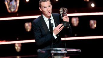 Benedict Cumberbatch na cerimônia do BAFTA