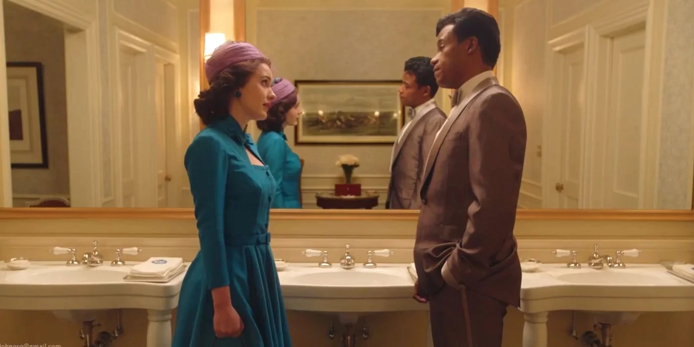 Maravilhosa Sra. Maisel: Pedido de desculpas pode reaproximar Midge de amigo 1 Midge Rachel Brosnahan se desculpa com Shy Leroy McClain na 4a temporada de Maravilhosa Sra. Maisel Reproducao 1