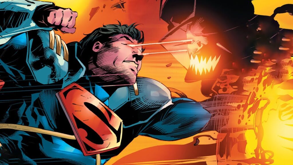 Superboy é o responsável pela bagunça atual na DC Superboy Prime luta contra Batman que Ri nos quadrinhos (Reprodução)