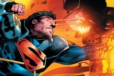 Superboy Prime luta contra Batman que Ri nos quadrinhos (Reprodução)
