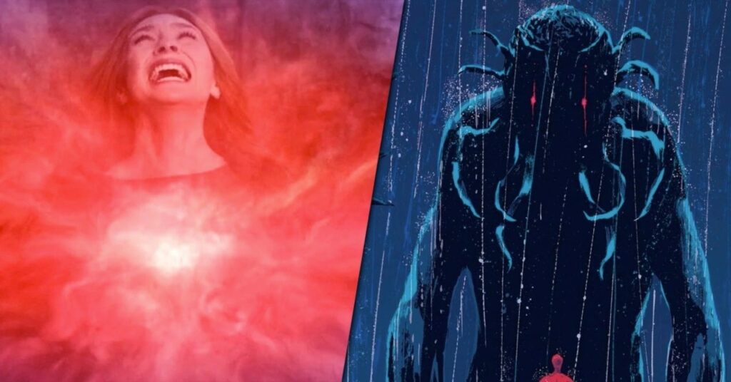 Chthon – Conheça o Monstro que criou o Darkhold e poderá estar em Doutor Estranho 2 Wanda e Chthon na Marvel Montagem Reproducao