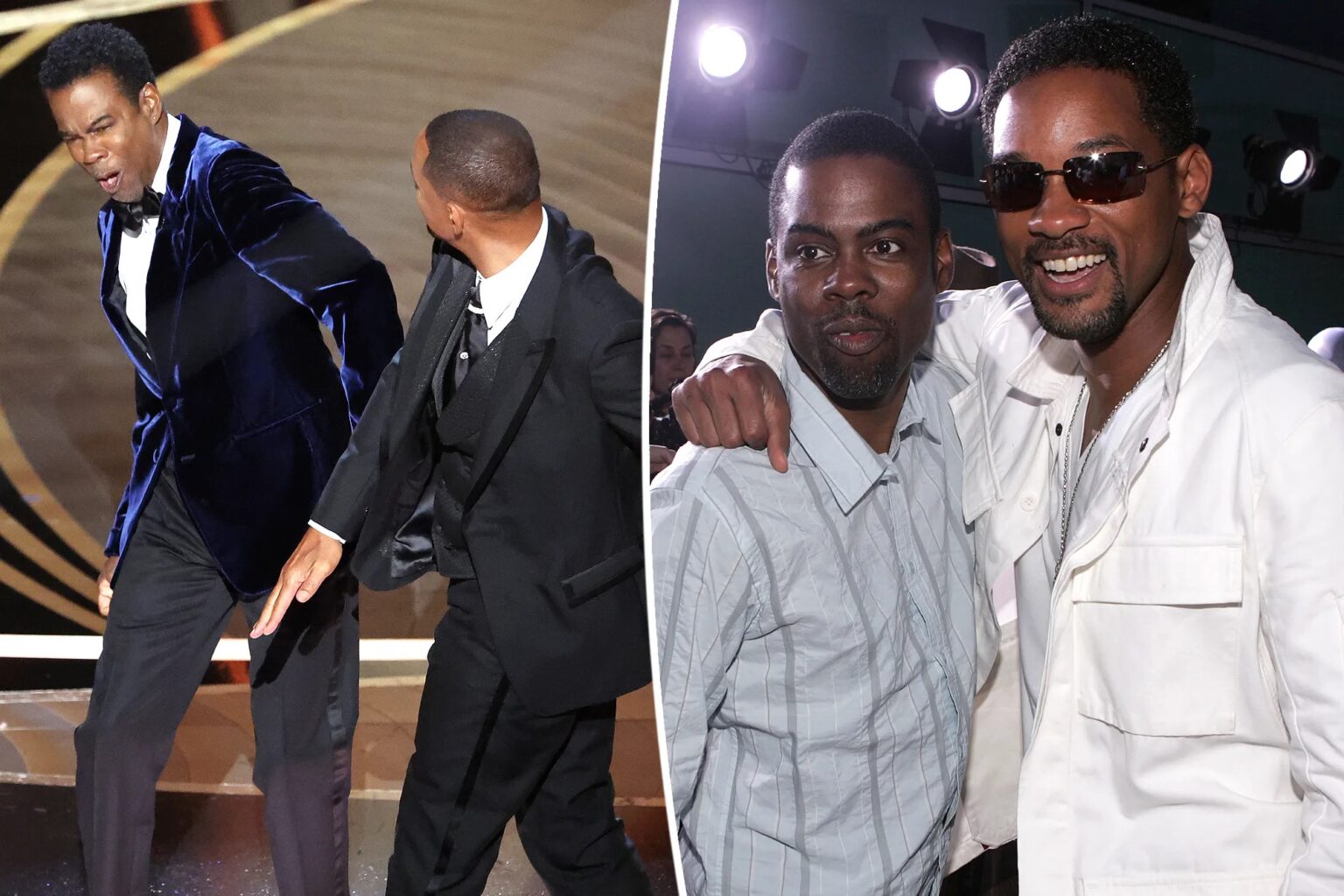 Will Smith e Chris Rock em montagem feita nas redes sociais