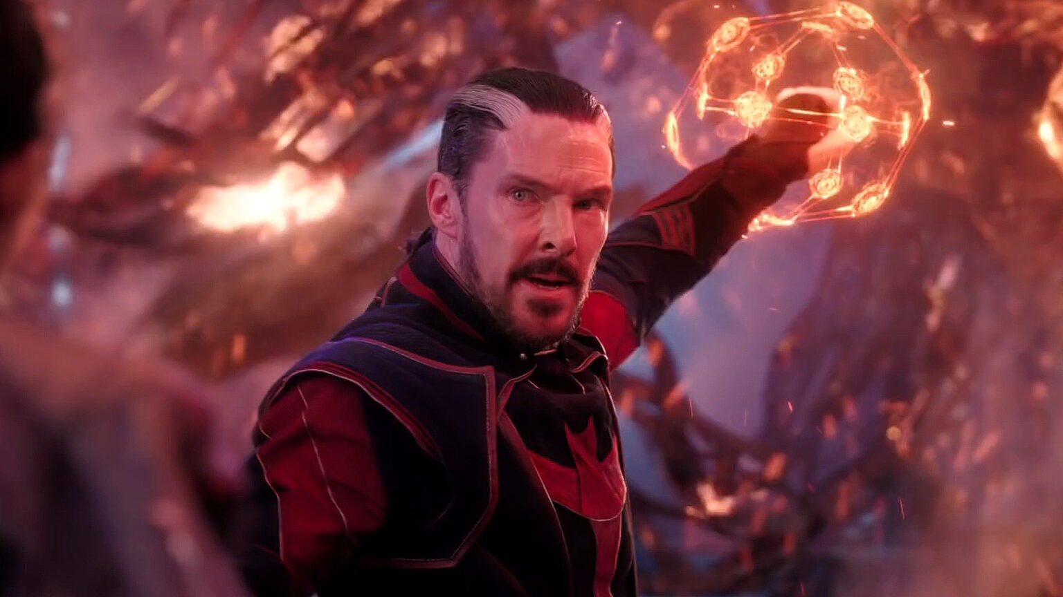 Stephen Strange (Benedict Cumberbatch) em Doutor Estranho no Multiverso da Loucura (Reprodução/ Marvel)