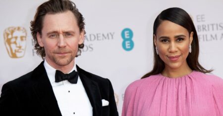 Tom Hiddleston está noivo de colega da Marvel, diz jornal Tom Hiddleston e Zawe Ashton (Reprodução)