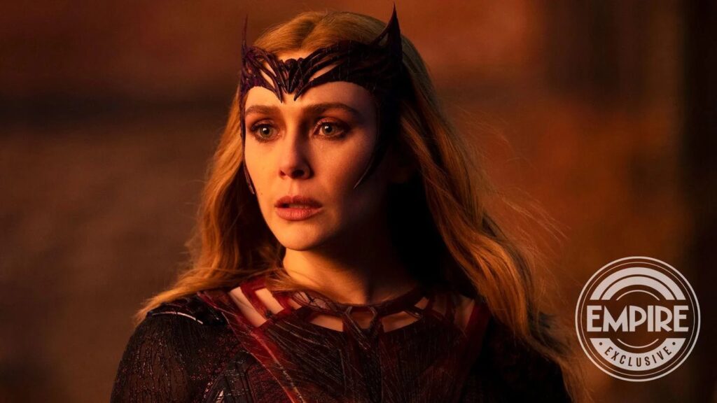 Elizabeth Olsen como Feiticeira Escarlate em Doutor Estranho 2 (Divulgação / Marvel)