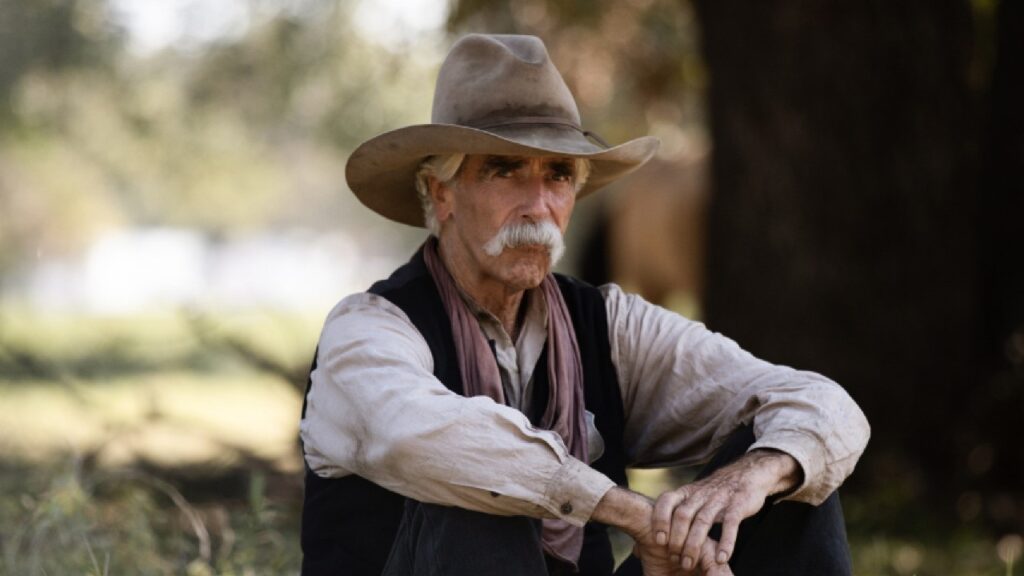 Sam Elliott em 1883 (Reprodução / Paramount+)