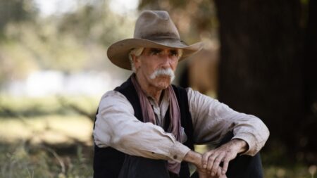Sam Elliott em 1883 (Reprodução / Paramount+)