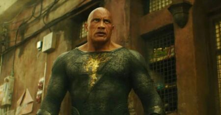 Adão Negro não foi um fracasso comercial, afirma produtor Dwayne Johnson como Adão Negro (Reprodução / DC)