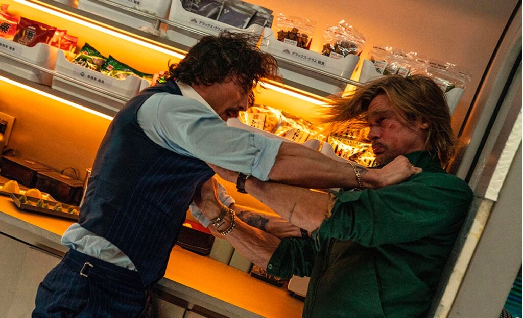 Trem-Bala é exagerado porque diretor decidiu homenagear ícone do cinema Cena de Trem Bala Divulgacao Sony