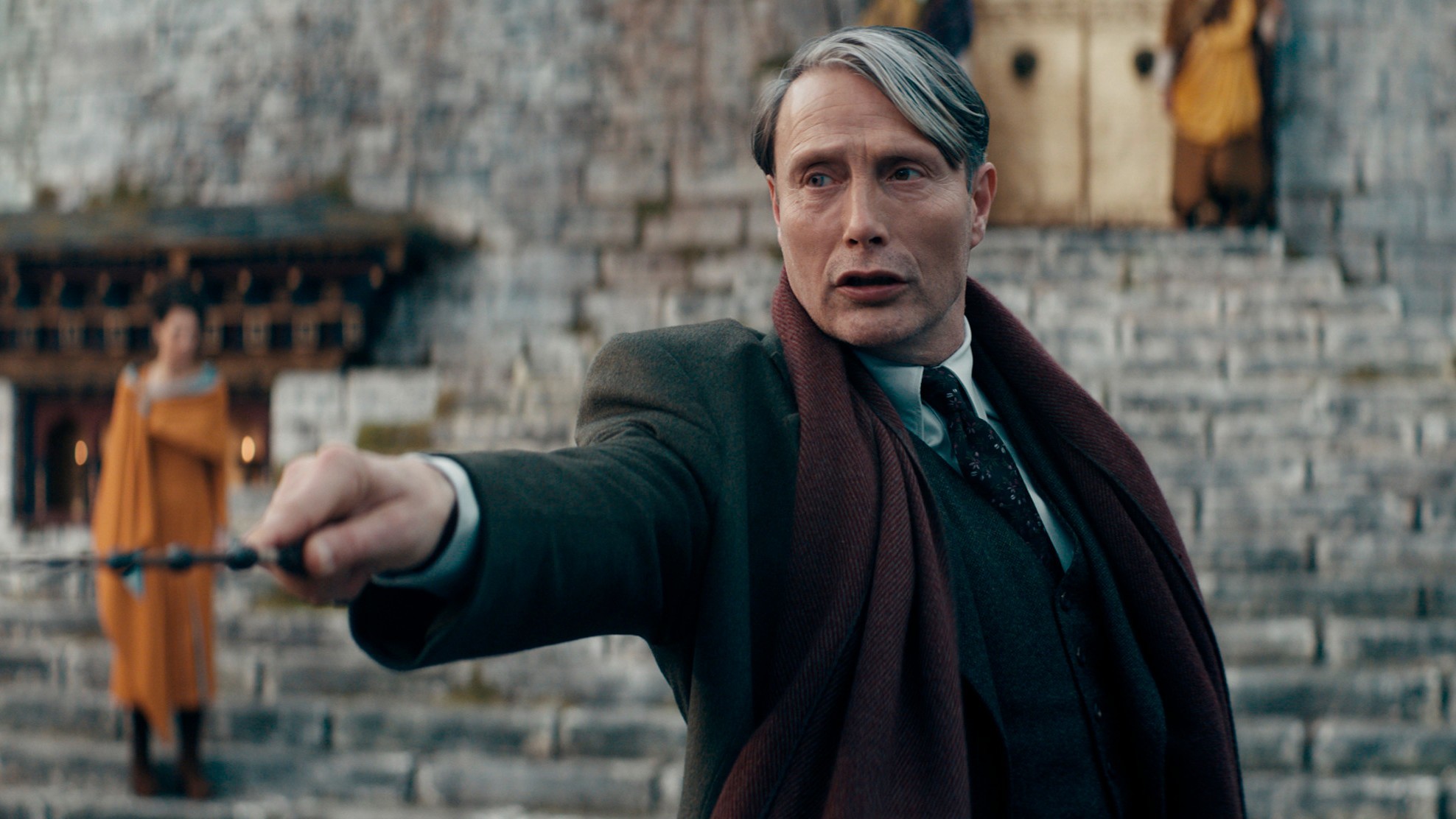 Grindewald Mads Mikkelsen em Animais Fantasticos Os Segredos de Dumbledore Reproducao