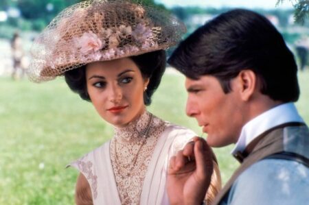 Atriz revela que foi apaixonada por Chistopher Reeve, mas relação foi interrompida por notícia trágica Jane Seymour e Christopher Reeve em Em Algum Lugar do Passado Reproducao
