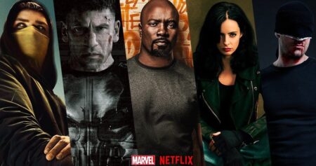 Séries Marvel/Netflix em montagem