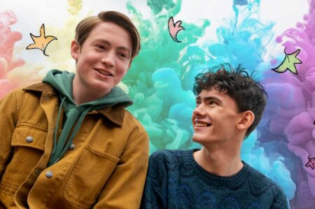 Nick Kit Connor e Charlie Joe Locke em Heartstopper Reproducao 2
