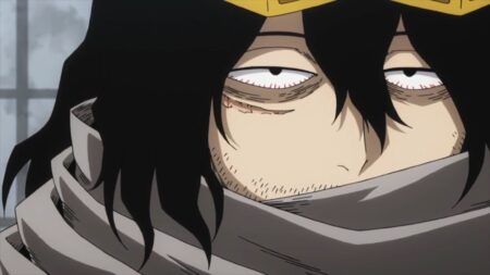 Shota Aizawa em My Hero Academia (Reprodução)