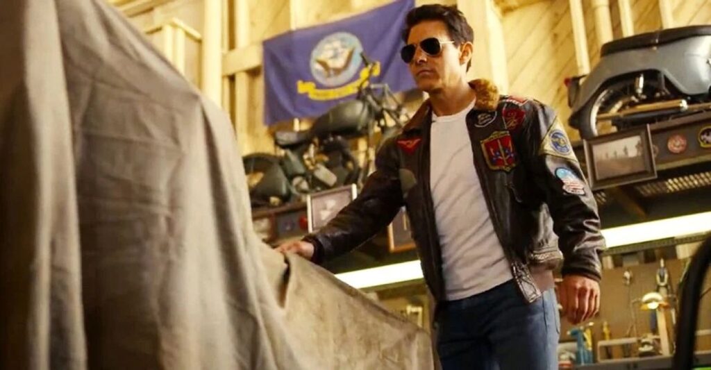 Tom Cruise em Top Gun: Maverick (Reprodução)