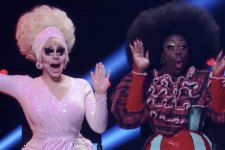 Trixie Mattel e Bob The Drag Queen em Secret Celebrity Drag Race (Reprodução)