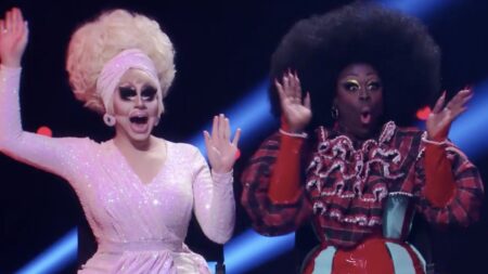 Trixie Mattel e Bob The Drag Queen em Secret Celebrity Drag Race (Reprodução)