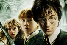 Emma Watson, Rupert Grint e Daniel Radcliffe em Harry Potter e a Câmara Secreta (Reprodução)
