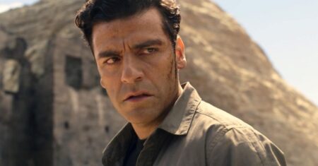 Cavaleiro da Lua imita WandaVision na reta final Oscar Isaac como Steven Grant / Marc Spector em Cavaleiro da Lua (Reprodução / Disney+)