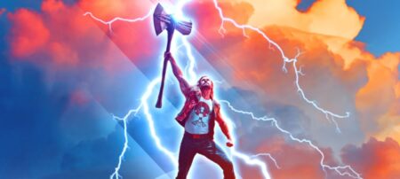 Sequência importante de Thor: Amor e Trovão entrou no filme nas refilmagens Pôster de Thor: Amor e Trovão (Reprodução / Marvel)