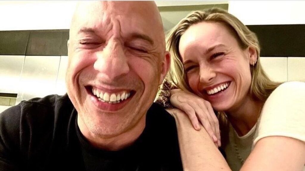 Depois de pedir papel, Brie Larson é confirmada em Velozes e Furiosos 10 vin diesel brie larson 10042022