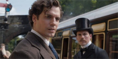Henry Cavill e Sam Claflin em Enola Holmes (Reprodução/Netflix)