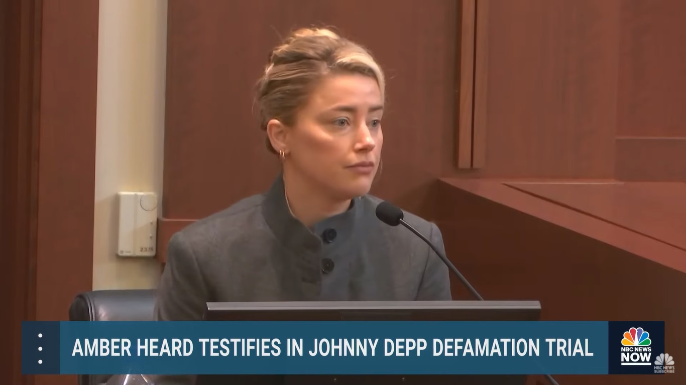 Amber Heard during deposition