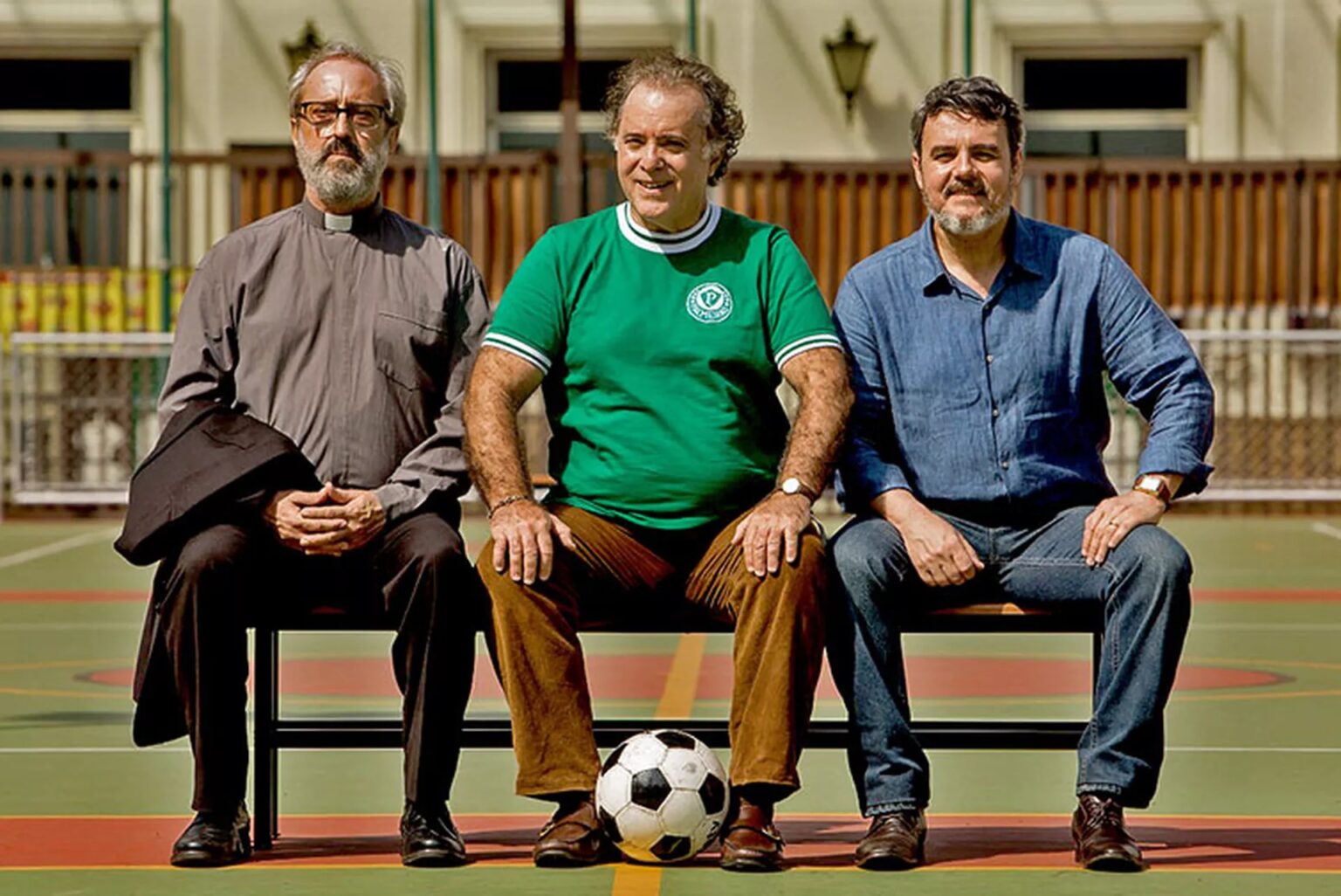 Ary Franca Tony Ramos e Cassio Gabus Mendes em 45 do Segundo Tempo Reproducao