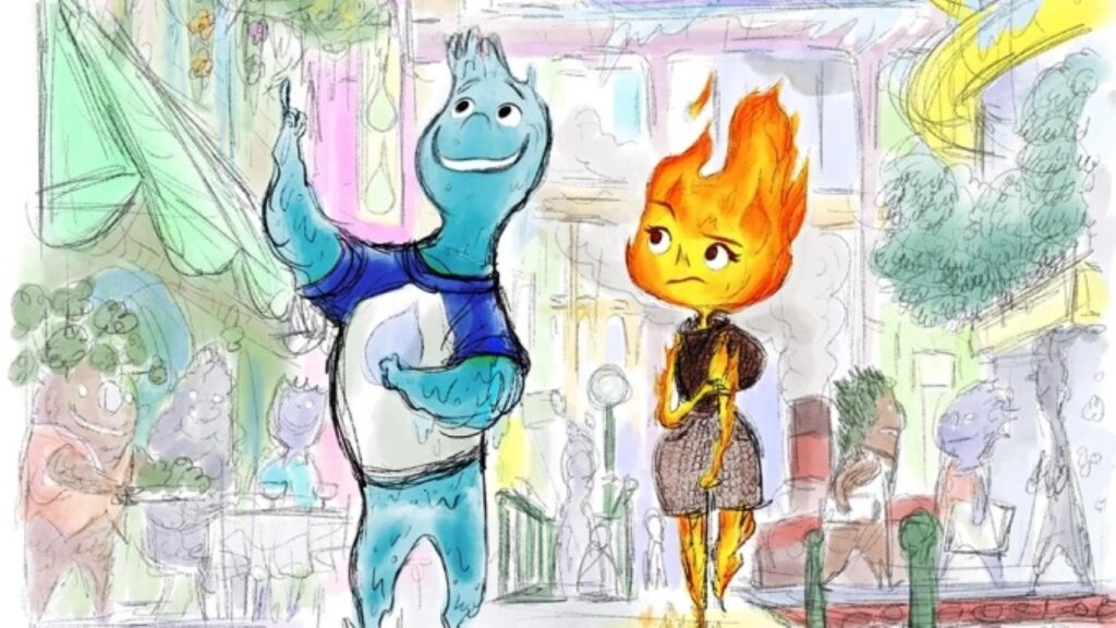Elemental | Pixar anuncia novo filme, com elementos da natureza como protagonistas Arte de Elemental (Divulgação / Pixar)