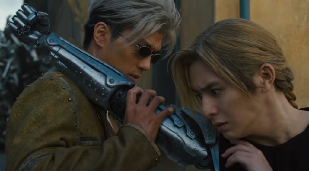 Video de Fullmetal Alchemist 2 mostra luta entre Ed e Scar Scar e Edward em Fullmetal Alchemist: The Avenging Scar (Reprodução)