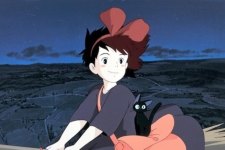 Kiki e Jiji em O Serviço de Entregas da Kiki (Reprodução / Studio Ghibli)
