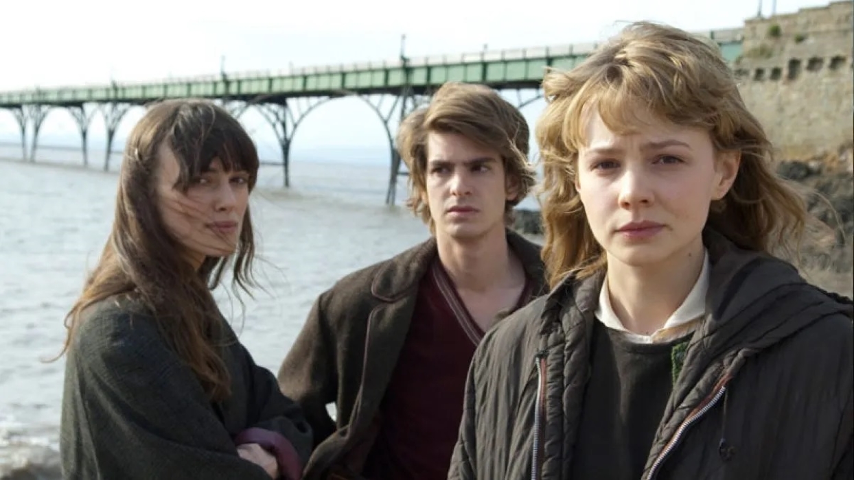 Carey Mulligan, Keira Knightley e Andrew Garfield em Não me Abandone Jamais (Reprodução)