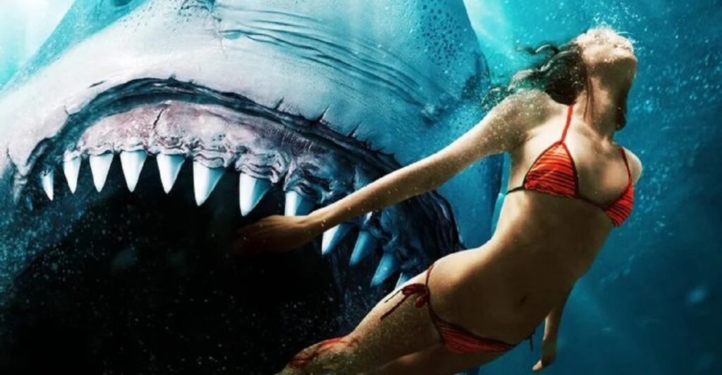 Turistas ficam isolados à mercê de tubarão branco em trailer de novo filme Shark Bait Shark Bait (Divulgação)