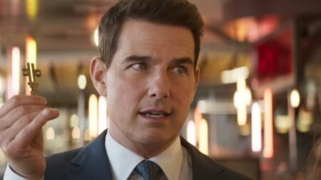 Tom Cruise como Ethan Hunt em Missão: Impossível - Acerto de Contas (Reprodução / Paramount)