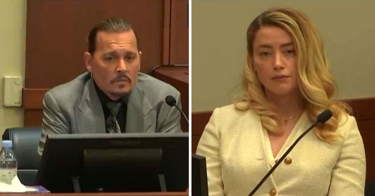 Johnny Depp e Amber Heard em julgamento nos Estados Unidos