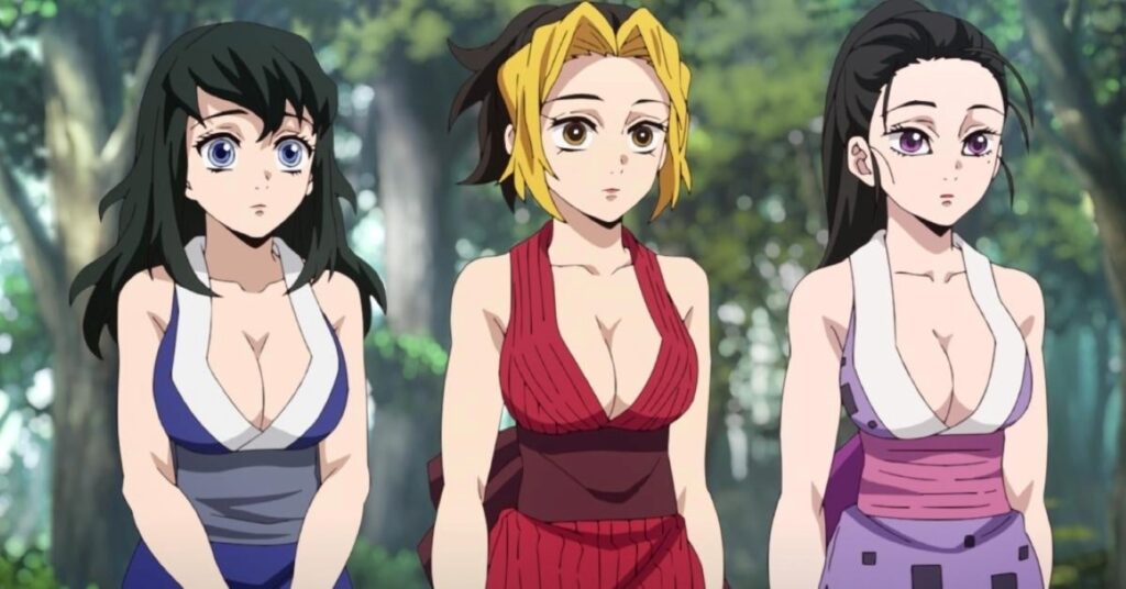 China censura Demon Slayer e obriga anime a mudar personagens Suma, Hinatsuru e Makio em Demon Slayer (Reprodução)