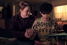 Nick (Kit Connor) e Charlie (Joe Locke) em Heartstopper (Reprodução / Netflix)