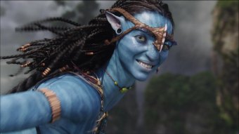 Neytiri (Zoë Saldaña) em Avatar (Reprodução)