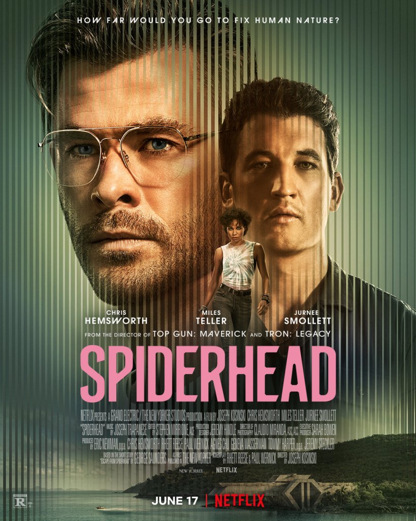 Pôster de Spiderhead (Reprodução / Netflix)